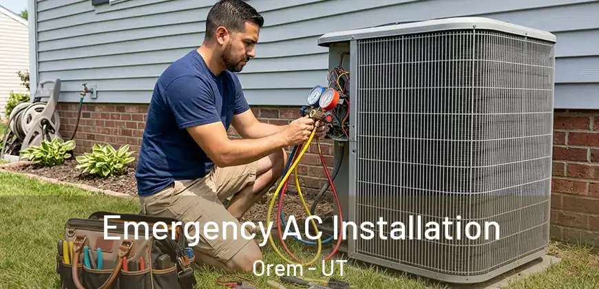  Emergency AC Installation Orem - UT