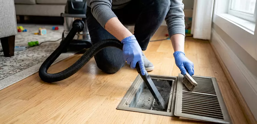 Ducted Heating Filter Cleaning in Orem
